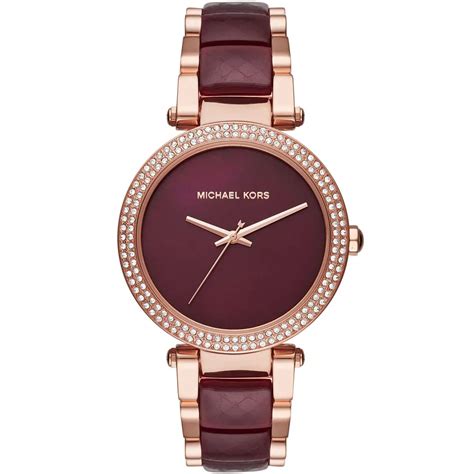 michael kors mk6412|Michael Kors Parker Burgundy Women's Watch MK6412.